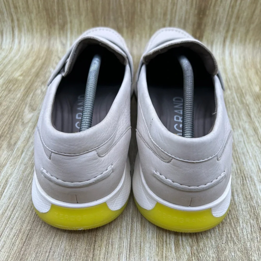 Cole Haan 4.Zerogrand Penny Loafer Men's 13 Cement Nubuck Ivory Sulfur C34107